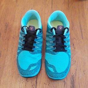 Nike Free 5.0 Teal & Pink Sneakers